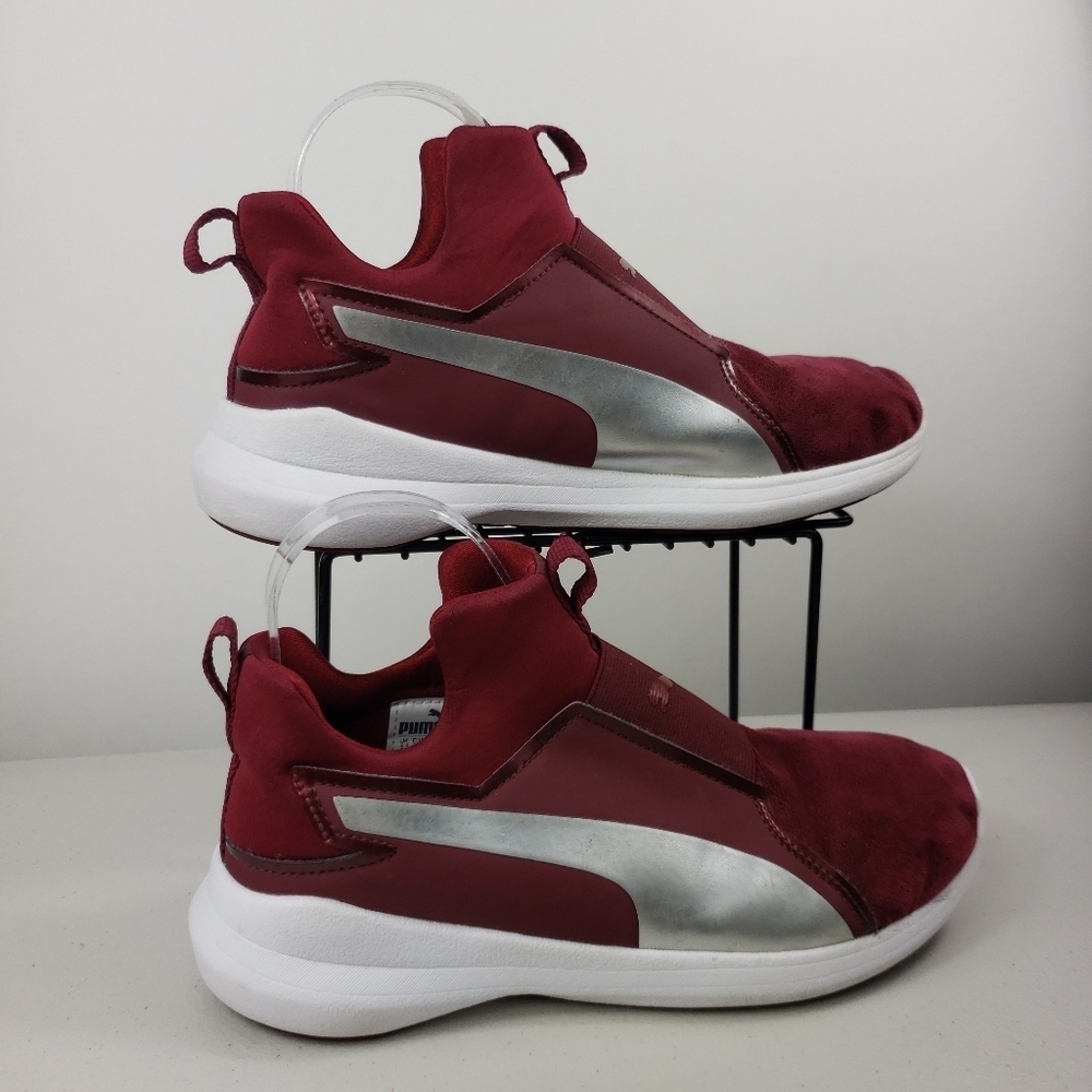 PUMA Women's Sneakers size 8 red burgundy - Picture 8 of 13
